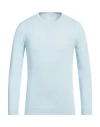 Daniele Fiesoli Man Sweater Sky Blue Size L Cotton