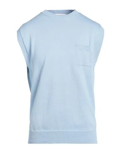 Daniele Fiesoli Man Sweater Sky Blue Size Xxl Cotton