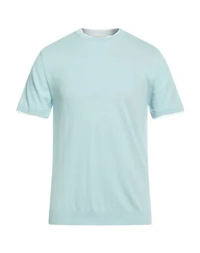 Daniele Fiesoli Man Sweater Sky Blue Size Xxl Cotton