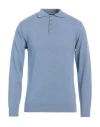 Daniele Fiesoli Man Sweater Sky Blue Size L Wool, Cashmere