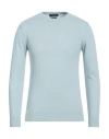 Daniele Fiesoli Man Sweater Sky Blue Size M Merino Wool, Cashmere