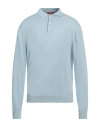 Daniele Fiesoli Man Sweater Sky Blue Size S Cotton
