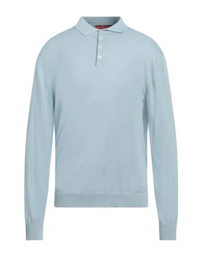 Daniele Fiesoli Man Sweater Sky Blue Size S Cotton