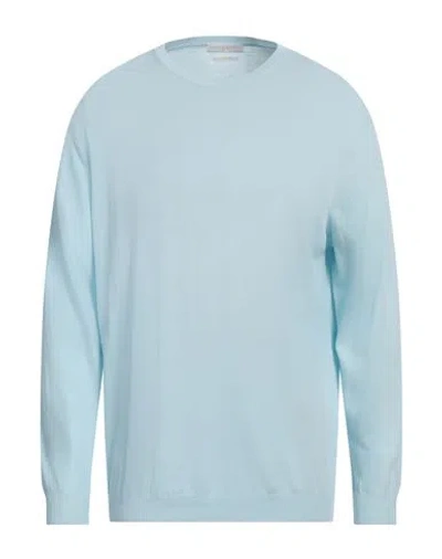 Daniele Fiesoli Man Sweater Sky Blue Size Xxxl Cotton