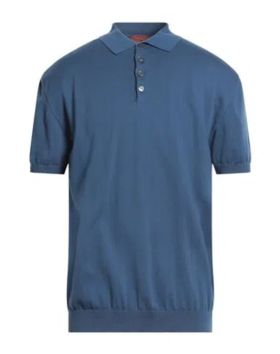Daniele Fiesoli Man Sweater Slate Blue Size L Cotton