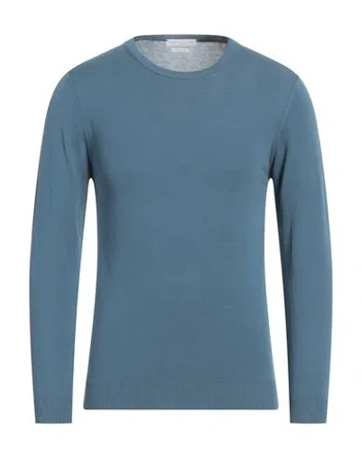 Daniele Fiesoli Man Sweater Slate Blue Size S Cotton