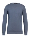 Daniele Fiesoli Man Sweater Slate Blue Size L Merino Wool