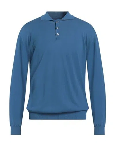 Daniele Fiesoli Man Sweater Slate Blue Size Xl Cotton