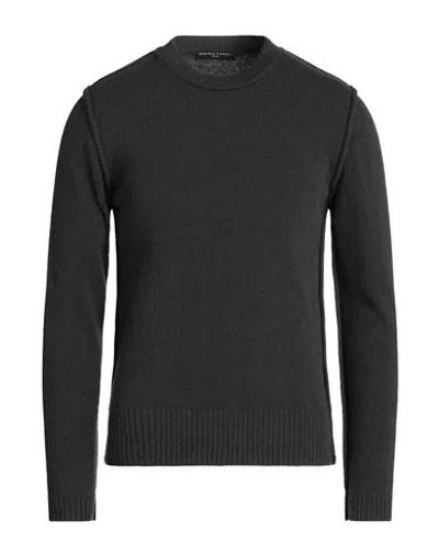 Daniele Fiesoli Man Sweater Steel Grey Size L Merino Wool In Grey