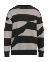 Daniele Fiesoli Man Sweater Charcoal Size Xl Merino Wool, Polyamide In Grey