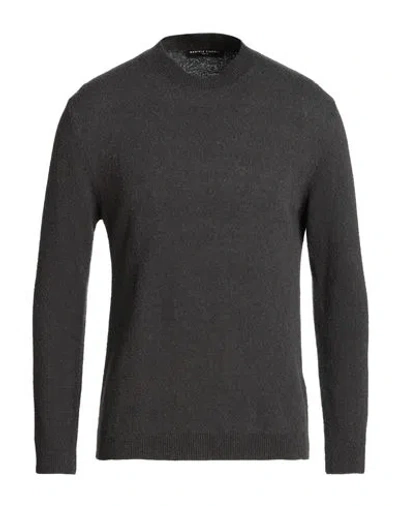 Daniele Fiesoli Man Sweater Charcoal Size Xl Merino Wool, Polyamide, Cashmere In Grey