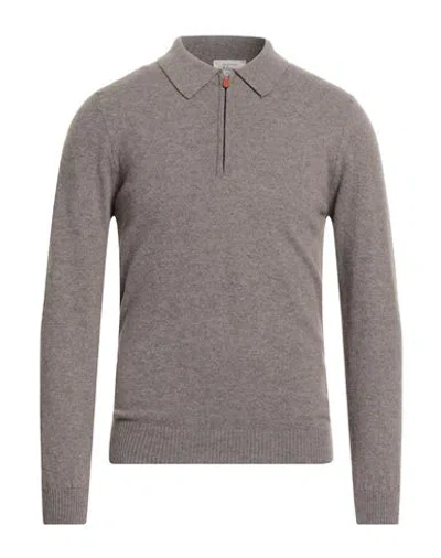 Daniele Fiesoli Man Sweater Taupe Size L Cashmere
