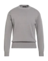 Daniele Fiesoli Man Sweater Taupe Size M Merino Wool, Acrylic In Gray