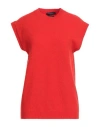 Daniele Fiesoli Man Sweater Red Size M Wool, Polyamide, Cashmere, Elastane In Red