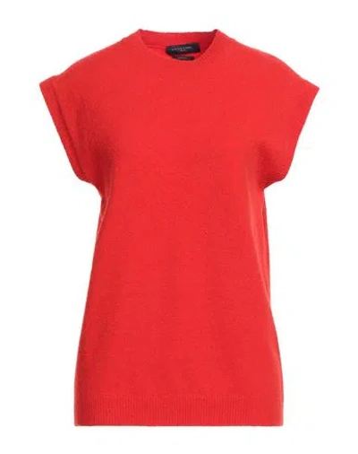 DANIELE FIESOLI DANIELE FIESOLI MAN SWEATER TOMATO RED SIZE L MERINO WOOL, POLYAMIDE, CASHMERE, ELASTANE