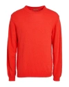 Daniele Fiesoli Man Sweater Tomato Red Size M Organic Cotton, Polyamide In Tomato Red