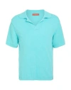 Daniele Fiesoli Man Sweater Turquoise Size L Cotton, Polyamide In Blue