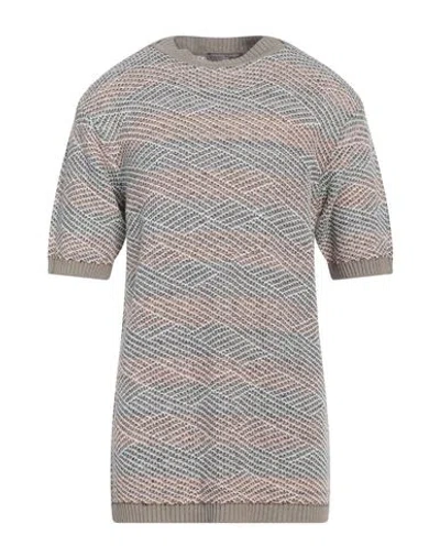 Daniele Fiesoli Man Sweater White Size L Linen, Cotton, Polyamide