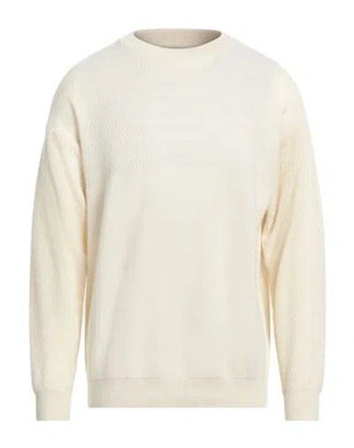Daniele Fiesoli Man Sweater White Size M Merino Wool, Polyamide
