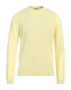 Daniele Fiesoli Man Sweater Yellow Size L Merino Wool, Polyamide, Cashmere In Yellow