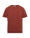 Daniele Fiesoli Man Sweatshirt Brick Size L Cotton, Elastane In Red