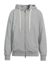 Daniele Fiesoli Man Sweatshirt Grey Size L Cotton, Elastane In Grey