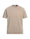 Daniele Fiesoli Man Sweatshirt Khaki Size M Cotton, Elastane In Beige