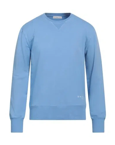 Daniele Fiesoli Man Sweatshirt Light Blue Size L Cotton, Elastane