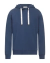 Daniele Fiesoli Man Sweatshirt Navy Blue Size L Cotton, Elastane