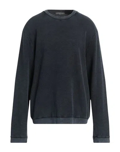 Daniele Fiesoli Man Sweatshirt Navy Blue Size Xxl Cotton