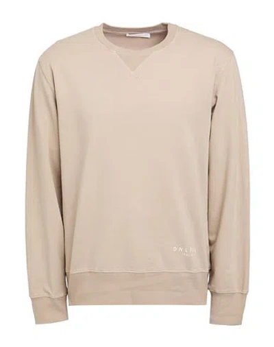 Daniele Fiesoli Man Sweatshirt Taupe Size M Cotton, Elastane In Grey