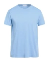 Daniele Fiesoli Man T-shirt Azure Size Xxl Cotton In Blue