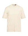 Daniele Fiesoli Man T-shirt Beige Size L Cotton