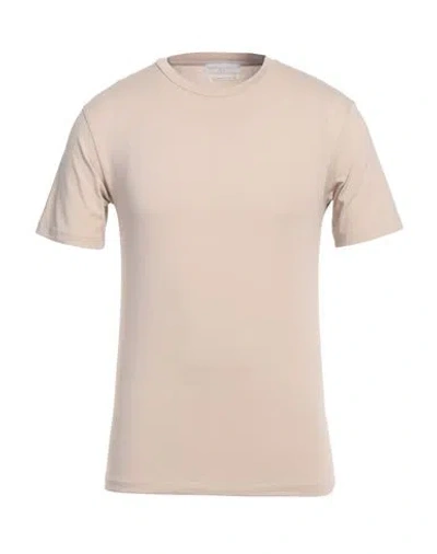 Daniele Fiesoli Man T-shirt Beige Size S Cotton, Elastane