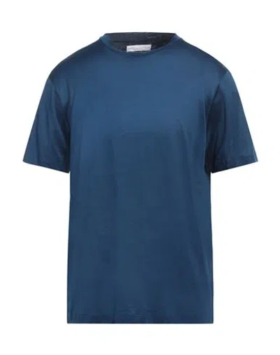 Daniele Fiesoli Man T-shirt Blue Size L Cotton
