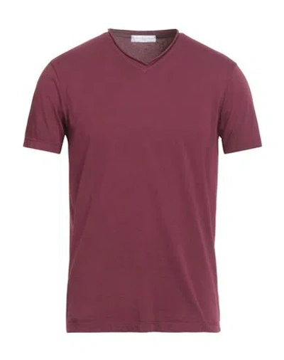 Daniele Fiesoli Man T-shirt Burgundy Size L Cotton In Red