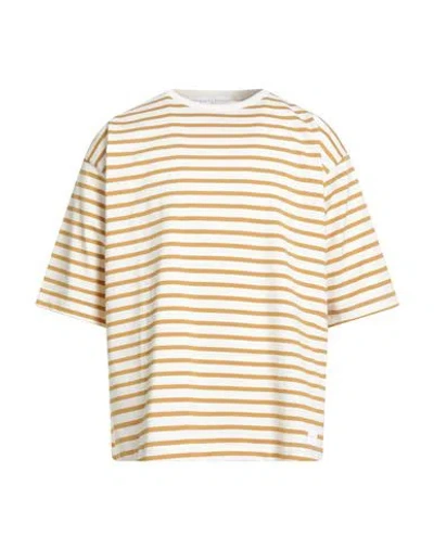 Daniele Fiesoli Man T-shirt Camel Size L Cotton In Orange