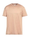 Daniele Fiesoli Man T-shirt Camel Size Xxl Cotton In Beige