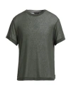 Daniele Fiesoli Man T-shirt Green Size L Viscose, Nylon, Cashmere, Elastane