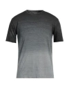 Daniele Fiesoli Man T-shirt Grey Size S Linen, Elastane