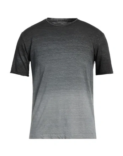 Daniele Fiesoli Man T-shirt Grey Size S Linen, Elastane In Grey