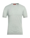 Daniele Fiesoli Man T-shirt Light Green Size M Linen
