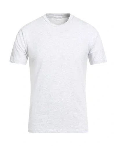 Daniele Fiesoli Man T-shirt Light Grey Size M Cotton, Elastane