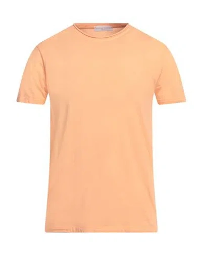 Daniele Fiesoli Man T-shirt Mandarin Size S Cotton In Brown