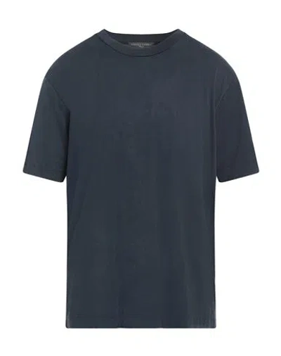 Daniele Fiesoli Man T-shirt Midnight Blue Size M Cotton