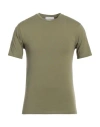 Daniele Fiesoli Man T-shirt Military Green Size S Cotton, Elastane