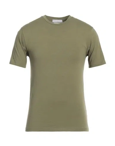 Daniele Fiesoli Man T-shirt Military Green Size S Cotton, Elastane In Green