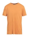 Daniele Fiesoli Man T-shirt Marigold Size Xxl Linen, Elastane In Yellow
