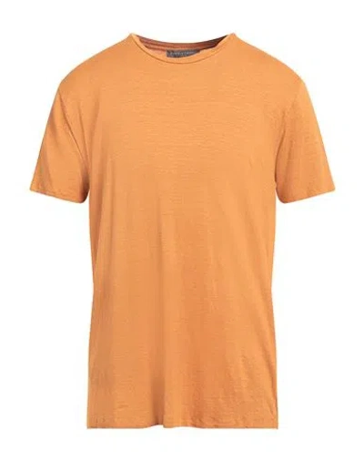 Daniele Fiesoli Man T-shirt Marigold Size Xxl Linen, Elastane In Yellow
