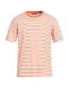 Daniele Fiesoli Man T-shirt Orange Size M Cotton In Multi